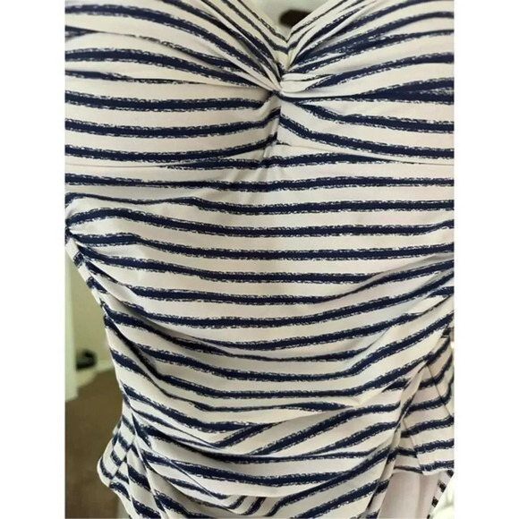 Niptuck Striped One Piece Swimsuit Size 4 - Picture 3 of 5